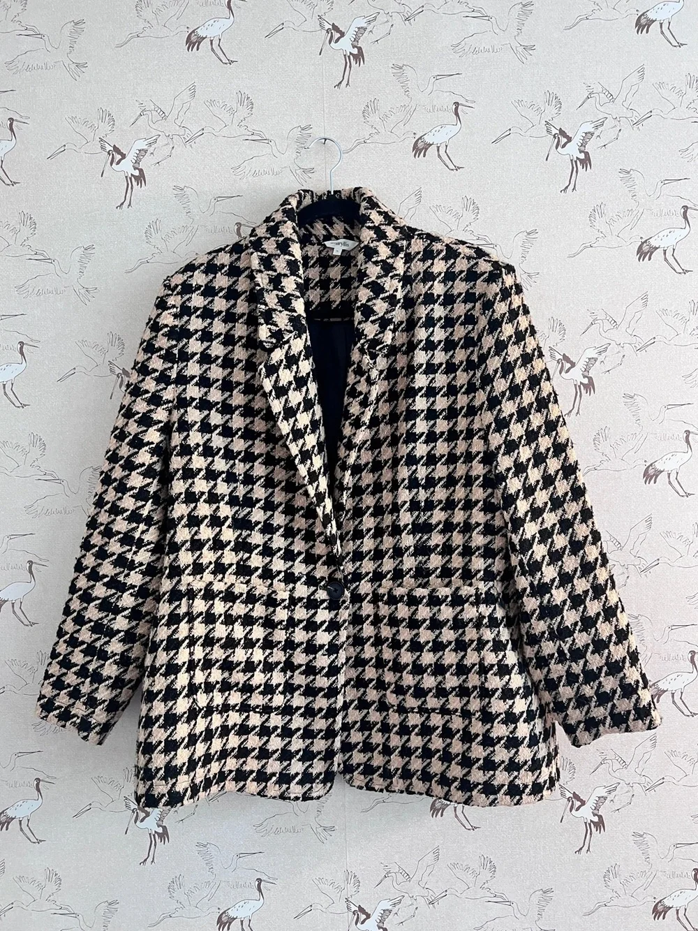 Amaryllis houndstooth blazer